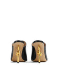 Bottega Veneta Black Lamb Leather Mules