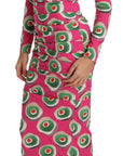 Dolce & Gabbana Pink Silk Cup Cake Sheath Stretch  Dress