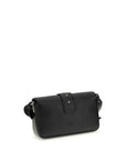 PINKO Black Calf Leather Bos Taurus Shoulder Bag