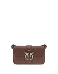 PINKO Brown Leather Shoulder Bag