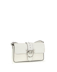 PINKO White Leather Shoulder Bag