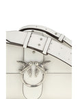 PINKO White Leather Shoulder Bag