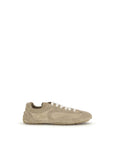 Prada Beige Lamb Ovis Aries Aries Athletic Sneakers