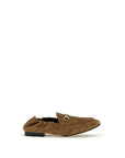 Gucci Brown Calf Leather Bos Taurus Slip-On Loafers