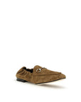 Gucci Brown Calf Leather Bos Taurus Slip-On Loafers