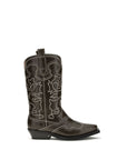 Ganni Brown Polyurethane Lace-Up Boots