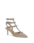 Valentino Garavani Gray Calf Leather Bos Taurus Pumps