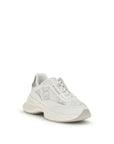 PINKO White Calf Leather Bos Taurus Chunky Sneakers