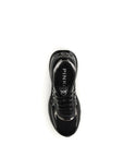PINKO Black Calf Leather Bos Taurus Chunky Sneakers