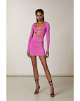 Patrizia Pepe Purple Nylon Casual Dress
