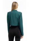 Patrizia Pepe Brown Polyester Blazer
