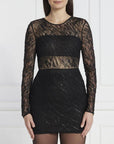 Patrizia Pepe Black Nylon Cocktail Dress