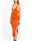 Patrizia Pepe Orange Viscose Casual Dress