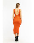 Patrizia Pepe Orange Viscose Casual Dress