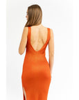 Patrizia Pepe Orange Viscose Casual Dress