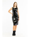 Patrizia Pepe Black Polyethylene Cocktail Dress