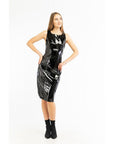 Patrizia Pepe Black Polyethylene Cocktail Dress