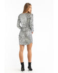 Patrizia Pepe Silver Polyester Cocktail Dress