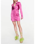 Patrizia Pepe Purple Viscose Casual Dress