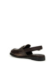 Miu Miu Brown Calf Leather Bos Taurus Slip-On Loafers