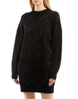 Patrizia Pepe Black Nylon Casual Dress