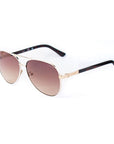 Guess White Metal Sunglasses