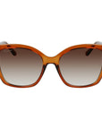 Ferragamo Brown Injected Sunglasses
