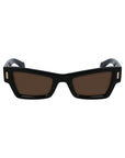 Ferragamo Black Acetate Sunglasses