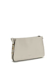 PINKO White Calf Leather Bos Taurus Shoulder Bag