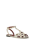 Valentino Garavani Beige Goatskin Flat Sandals