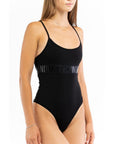 Moschino Black Cotton Bodysuit