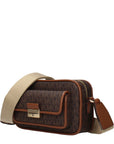 Michael Kors Brown Fabric Crossbody Bag