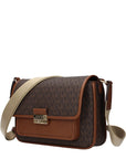 Michael Kors Brown Fabric Crossbody Bag