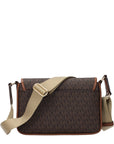 Michael Kors Brown Fabric Crossbody Bag