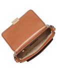 Michael Kors Brown Canvas Crossbody Bag