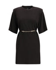 PINKO Black Acetate Casual Dress