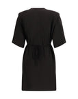 PINKO Black Acetate Casual Dress