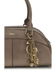 Chloé Gray Calf Leather Bos Taurus Handbag