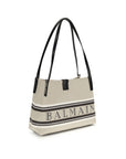 Balmain Beige Cotton Shoulder Bag