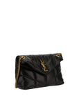 Saint Laurent Black Lamb Ovis Aries Aries Shoulder Bag