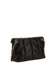 Saint Laurent Black Lamb Ovis Aries Aries Shoulder Bag