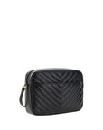 Saint Laurent Black Calf Leather Bos Taurus Shoulder Bag