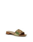 Valentino Garavani Multicolor Viscose Flat Sandals