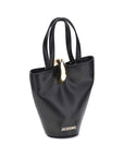 Jacquemus Black Calf Leather Bos Taurus Backet Bag