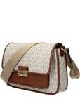 Michael Kors Beige Fabric Crossbody Bag