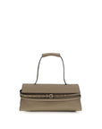 Moschino Beige Calf Leather Bos Taurus Shoulder Bag