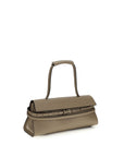 Moschino Beige Calf Leather Bos Taurus Shoulder Bag