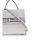 Moschino White Calf Leather Bos Taurus Handbag
