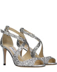 Jimmy Choo Gray Plastic Strap-On Sandals