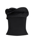 Magda Butrym Black Wool Tank Tops